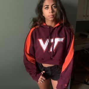 Virginia Tech Cropped Hoodie